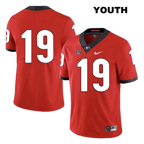 Georgia Bulldogs Youth Adam Anderson #19 NCAA No Name Legend Authentic Red Nike Stitched College Football Jersey OOE6856BC